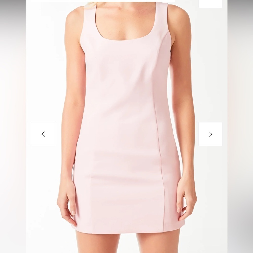 Susana Monaco | Cutout Pink Mini Dress With Tie Back Size Small NEW